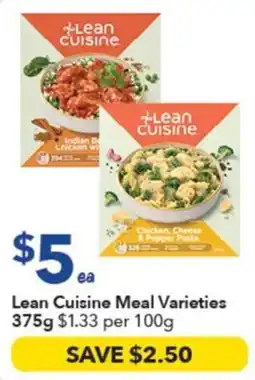 Ritchies Lean Cuisine Meal Varieties offer
