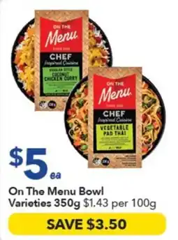 Ritchies On The Menu Bowl Varieties offer