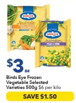 Ritchies Birds Eye Frozen Vegetable Selected Varieties offer