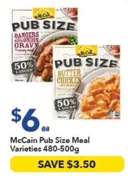 Ritchies McCain Pub Size Meal Varieties offer