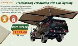 Tentworld Freestanding 270 Awning with LED Lighting offer