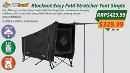 Tentworld Oztrail Blockout Easy Fold Stretcher Tent Single offer