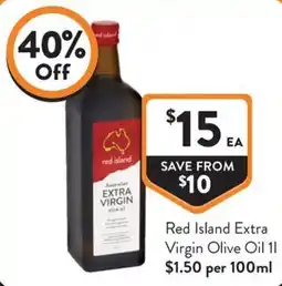 Foodworks Red Island Extra Virgin Olive Oil offer