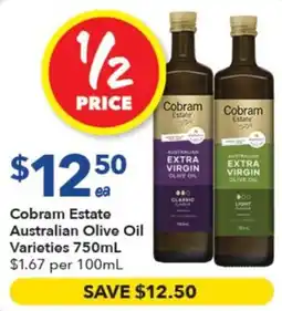 Ritchies Cobram Estate Australian Olive Oil Varieties offer
