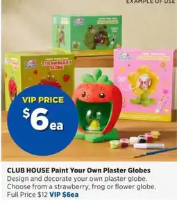 Spotlight Club House Paint Your Own Plaster Globes offer