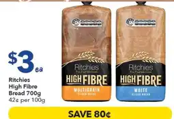 Ritchies Ritchies High Fibre Bread offer