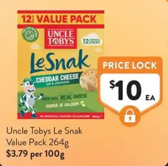 Foodworks Uncle Tobys Le Snak offer