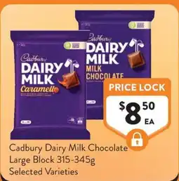 Foodworks Cadbury Dairy Milk Chocolate offer