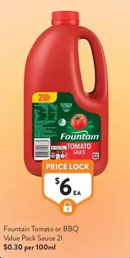 Foodworks Fountain Tomato Sauce offer
