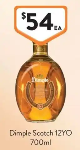 Foodworks Dimple Scotch 12YO offer