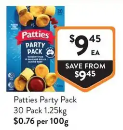 Foodworks Patties Party Pack offer