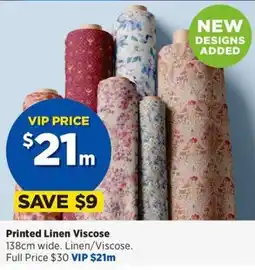 Spotlight Printed Linen Viscose offer