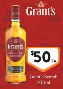 Foodworks Grant's Scotch offer