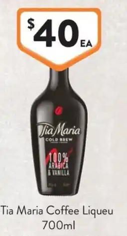 Foodworks Tia Maria Coffee Liqueu offer