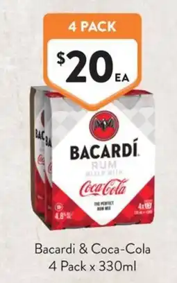 Foodworks Bacardi & Coca-Cola offer