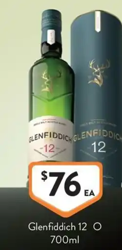Foodworks Glenfiddich 12 offer