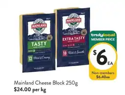 Foodworks Mainland Cheese Block offer