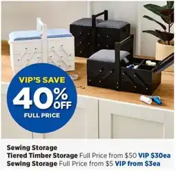 Spotlight Sewing Storage Tiered Timber Storage offer