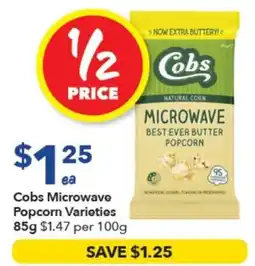 Ritchies Cobs Microwave Popcorn Varieties offer