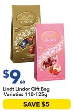Ritchies Lindt Lindor Gift Bag Varieties offer