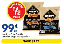 Ritchies Nobby's Pork Crackle Varieties offer