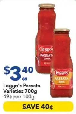 Ritchies Leggo's Passata Varieties offer