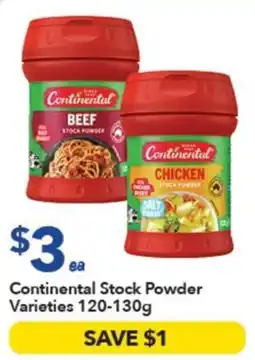 Ritchies Continental Stock Powder Varieties offer