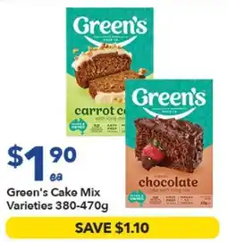 Ritchies Green's Cake Mix Varieties offer