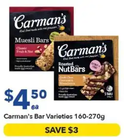 Ritchies Carman's Bar Varieties offer