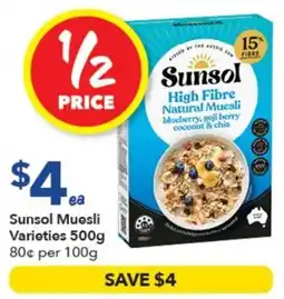 Ritchies Sunsol Muesli Varieties offer