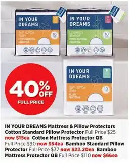 Spotlight In Your Dreams Mattress & Pillow Protectors offer
