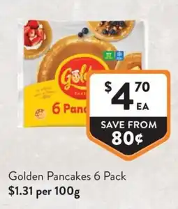 Foodworks Golden Pancakes offer