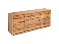 LivingStyles Bora Marri Timber 2 Door 3 Drawer Buffet Table, 200cm offer