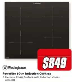 The Good Guys Westinghouse Powerlite 60cm Induction Cooktop offer