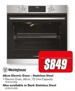 The Good Guys Westinghouse 60cm Electric Oven - Stainless Steel offer