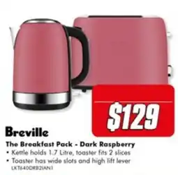 The Good Guys Breville The Breakfast Pack - Dark Raspberry offer