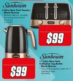 The Good Guys Sunbeam 4 Slice New York Toaster offer