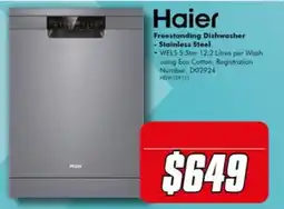 The Good Guys Haier Freestanding Dishwasher offer