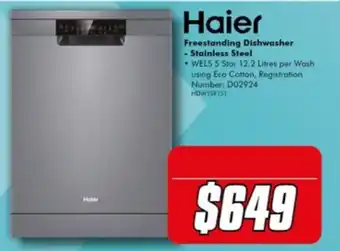 The Good Guys Haier Freestanding Dishwasher offer