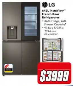 The Good Guys LG 642L InstaView French Door Refrigerator offer