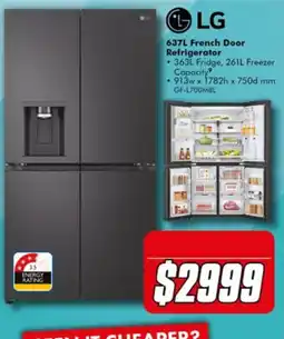The Good Guys LG 637L French Door Refrigerator offer