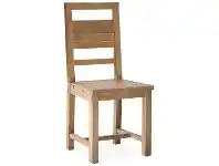 Woodenforge Reclaimed Timber Dining Chair, Timber Seat