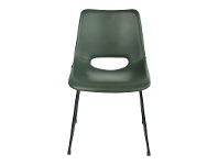 Giova Commercial Grade Faux Leather Dining Chair, Green