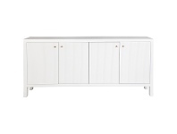 LivingStyles Ariana 4 Door Buffet Table, 180cm, White offer