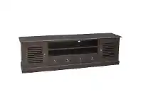 Hawaii Solid Mahogany 2 Door 4 DVD Drawer 200cm Entertainment Unit in Chocolate
