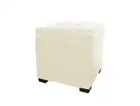 LivingStyles Vista Storage Ottoman in Ivory offer