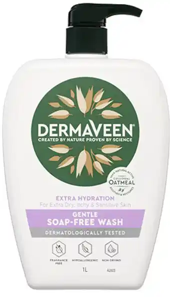 DermaVeen Extra Hydration Gentle Soap Free Wash