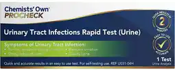 healthylife Chemists Own Procheck UTI Rapid Test offer