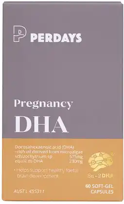 healthylife Perdays Pregnancy DHA 60 Capsules offer