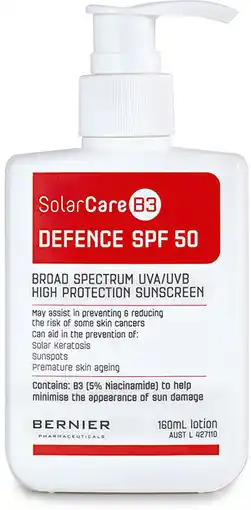 healthylife Solarcare B3 Defence Broad Spectrum Sunscreen SPF50 offer